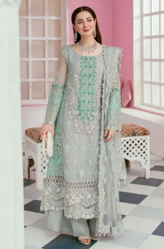 EXCLUSIVE UNSTITCHED EMBROIDERED DRESS - ES1135