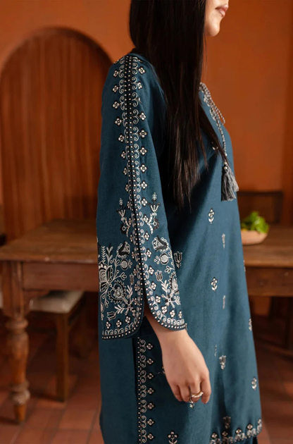 Batik - 2PC Unstitched Lawn Embroidered Shirt with Lawn Trousers - ES 2171