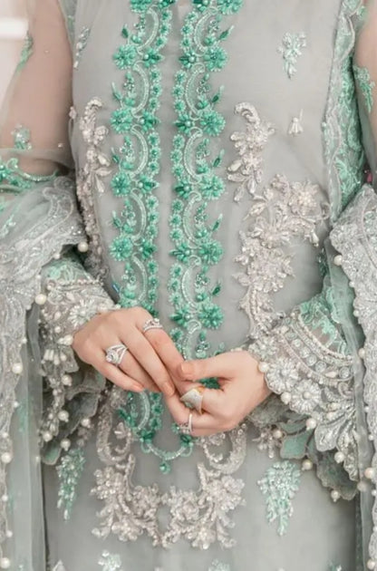 EXCLUSIVE UNSTITCHED EMBROIDERED DRESS - ES1135
