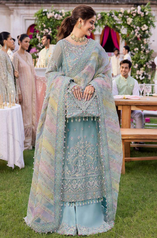 KANWAL MALIK - 3PC Unstitch Embroidery Wedding Collection - ES 2048