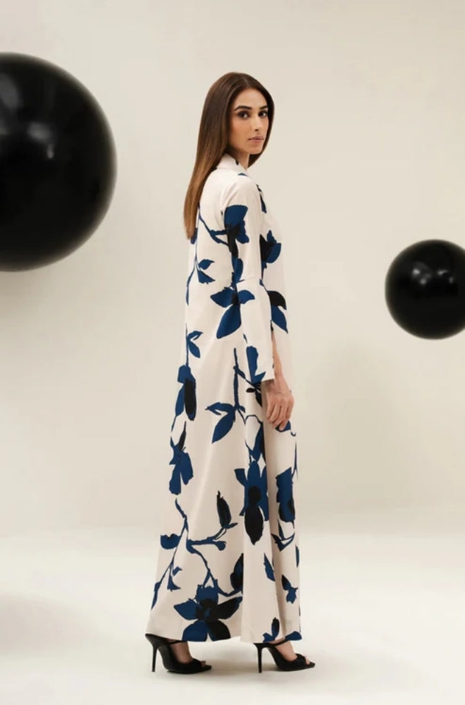 Lulusar - 2PC Unstitched Shamooz Silk Printed Shirt and Trouser - ES1111