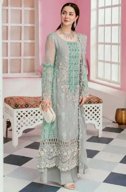 EXCLUSIVE UNSTITCHED EMBROIDERED DRESS - ES1135