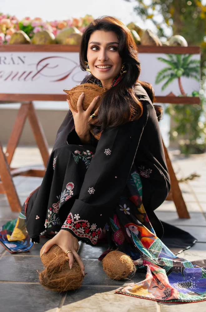 SERAN - 3PC LAWN EMBROIDERED DRESS-ES 505