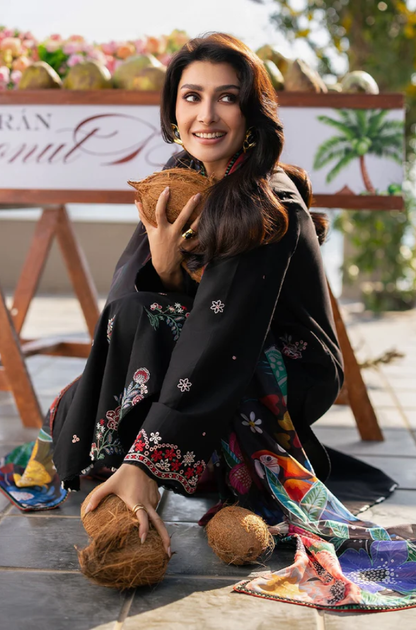 SERAN - 3PC LAWN EMBROIDERED DRESS-ES 505