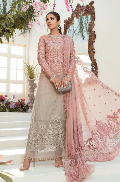 EXCLUSIVE UNSTITCHED EMBROIDERED DRESS - ES1139