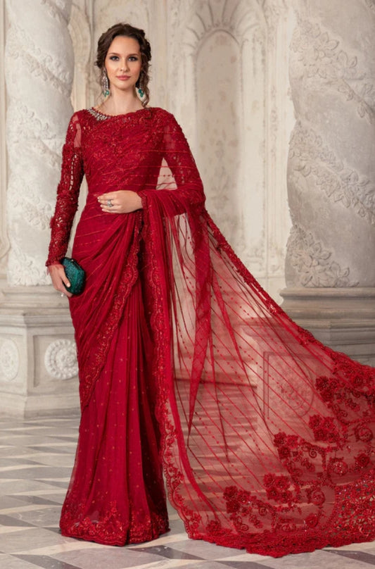 EXCLUSIVE UNSTITCHED SAREE - ES1126