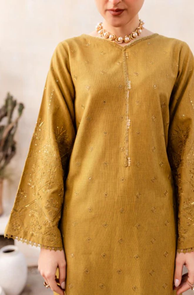 Batik - 3PC Unstitched Lawn Sequence Embroidered Shirt with Chiffon Sequence Embroidered Dupatta  - ES1155