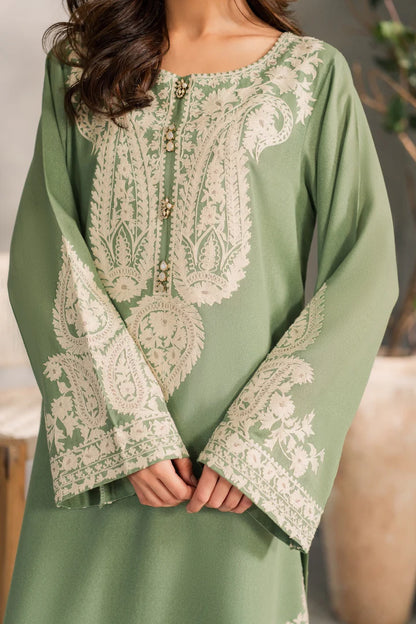 MIRANA - 3PC Unstitched Lawn Embroidered Shirt with Embroidered Crinkle Dupatta - ES 2185
